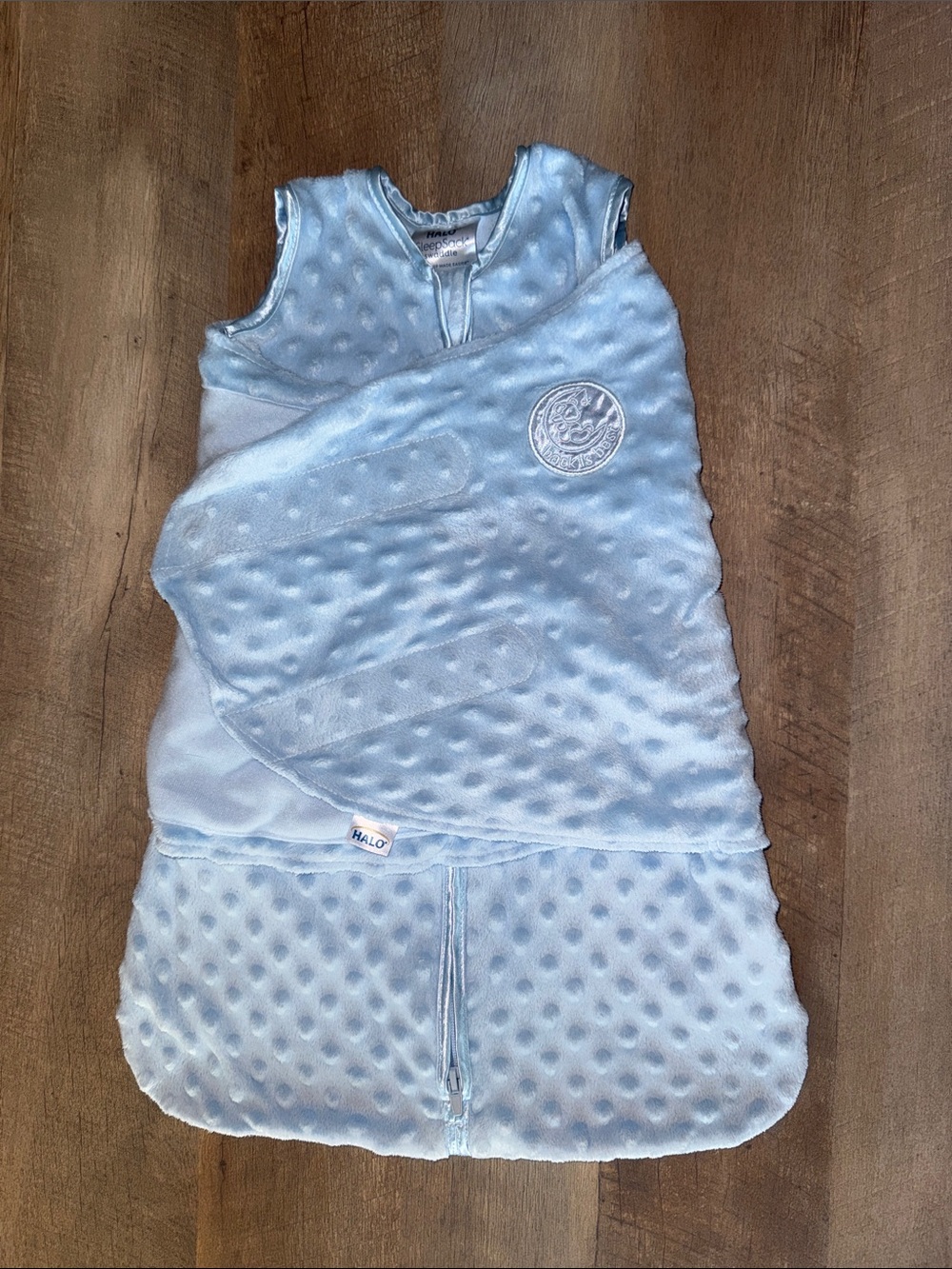 HALO Sleepsack Swaddle Plush Dot Velboa Newborn 0-3m